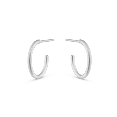 Mini Hoop Earrings - Platinum