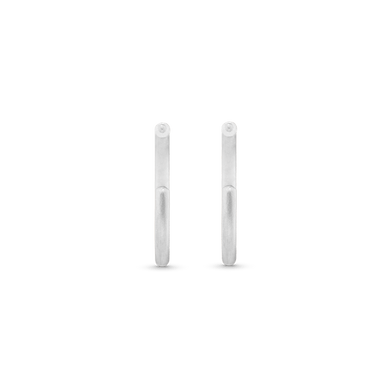 Mini Hoop Earrings - Platinum