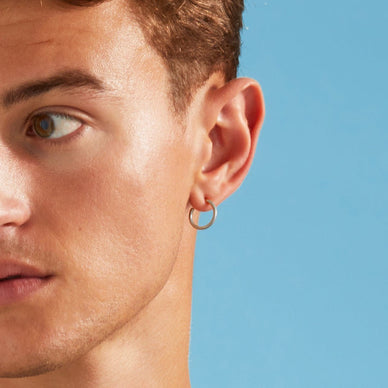 Mini Hoop Earrings - Platinum