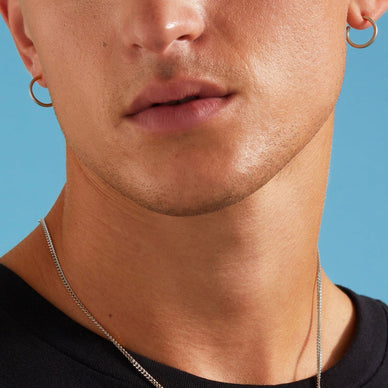 Mini Hoop Earrings - Platinum