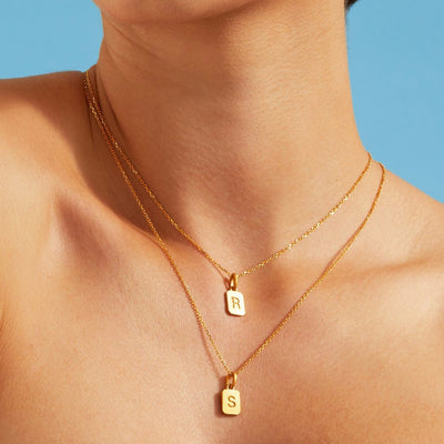 Mini Initial Pendant - Gold 24k