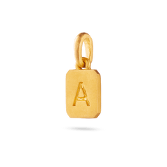 Mini Initial Pendant - Gold 24k