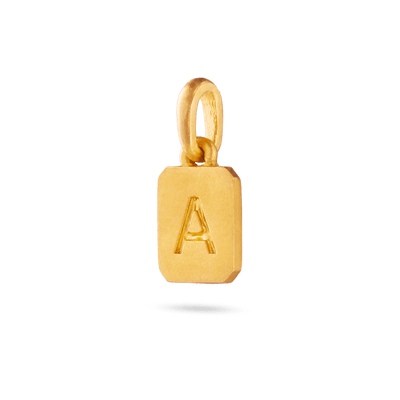 Mini Initial Pendant - Gold 24k