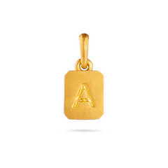 Mini Initial Pendant - Gold 24k