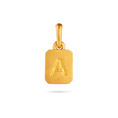 Mini Initial Pendant - Gold 24k
