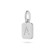 Mini Initial Pendant - Platinum