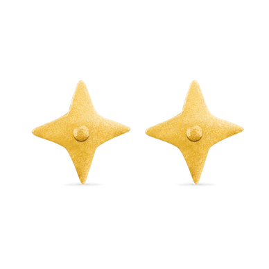Mini Star Stud Earrings - Gold 14k