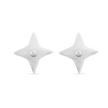 Mini Star Stud Earrings - Platinum
