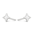 Mini Star Stud Earrings - Platinum