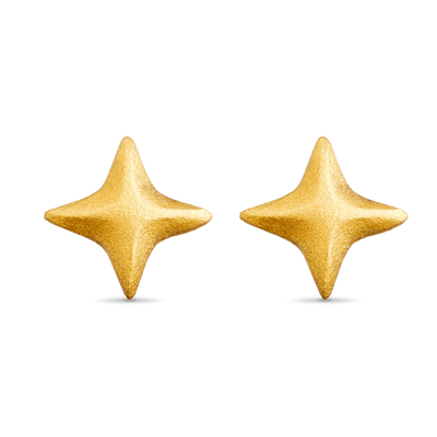 Mini Star Stud Earrings - Gold 18k