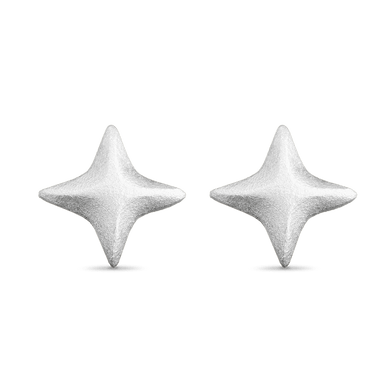 Mini Star Stud Earrings - Platinum