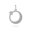 Moon And Star Pendant - Platinum
