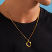 Moon And Star Pendant - Gold 18k
