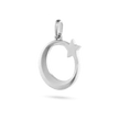 Moon And Star Pendant - Platinum