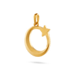 Moon And Star Pendant - Gold 18k