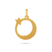 Moon And Star Pendant - Gold 18k