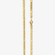 Narrow Figaro Chain Bracelet - Gold 18k