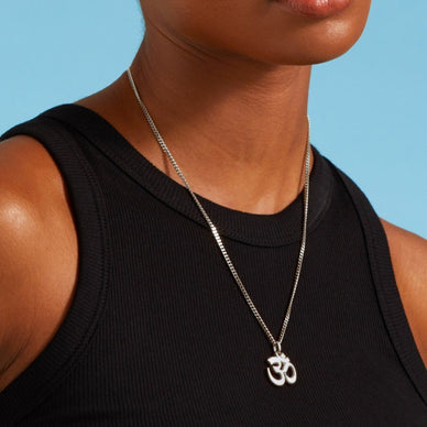Om Pendant - Silver