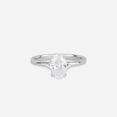 Oval Cut Diamond Ring - Colour D/VVS