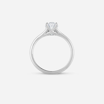 Oval Cut Diamond Ring - Colour D/VVS