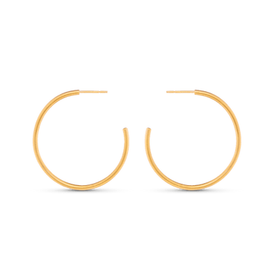 Oversized Hoop Earrings - Gold 24k