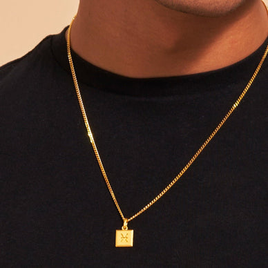 Pisces Zodiac Pendant - Gold 24k