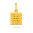Pisces Zodiac Pendant - Gold 24k