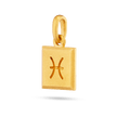 Pisces Zodiac Pendant - Gold 24k