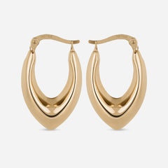 Pointed Sculptural Hoop Earrings