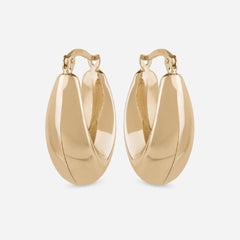 Pointed Sculptural Hoop Earrings
