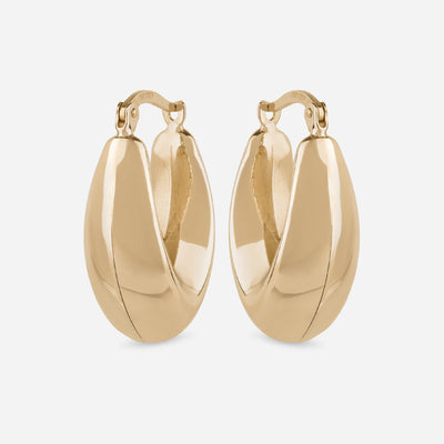 Pointed Sculptural Hoop Earrings