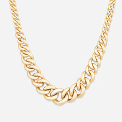 Reversible Leopard Link Chain Necklace