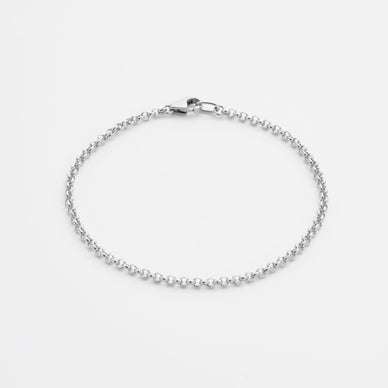 Rolo Chain Bracelet - Platinum