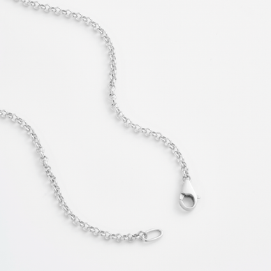 Rolo Chain Necklace - Platinum