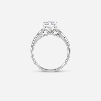 Round Brilliant Cut Diamond Ring - Colour D/VVS