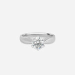 Round brilliant cut diamond ring - colour d/vvs