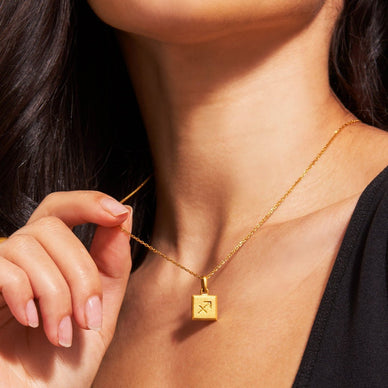 Sagittarius Zodiac Pendant - Gold 24k