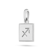 Sagittarius Zodiac Pendant - Platinum
