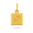 Sagittarius Zodiac Pendant - Gold 24k