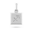 Sagittarius Zodiac Pendant - Platinum