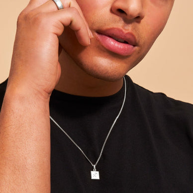 Sagittarius Zodiac Pendant - Platinum