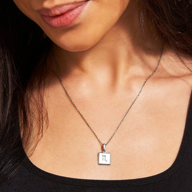 Scorpio Zodiac Pendant - Platinum