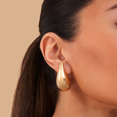 Sculptural Teardrop Statement Earrings