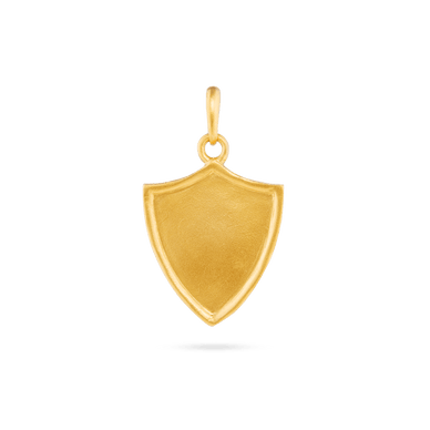 Shield Pendant - Gold 24k