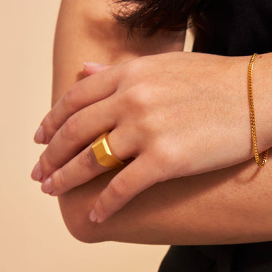 Signet Ring - Gold 24k