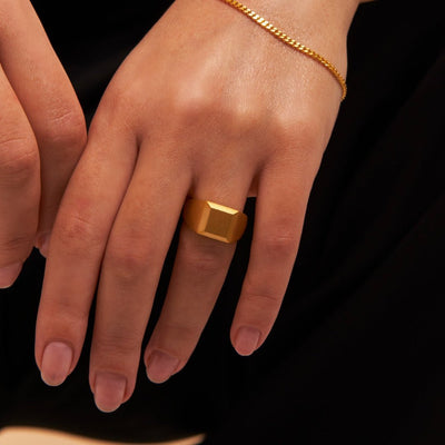 Signet Ring - Gold 24k