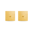 Square Bullion Stud Earrings - Gold 24k