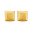 Square Bullion Stud Earrings - Gold 24k