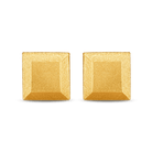 Square bullion stud earrings