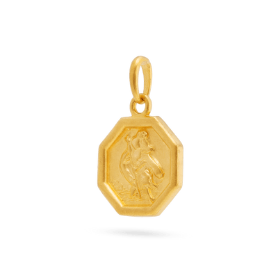 St Christopher Pendant - Gold 24k